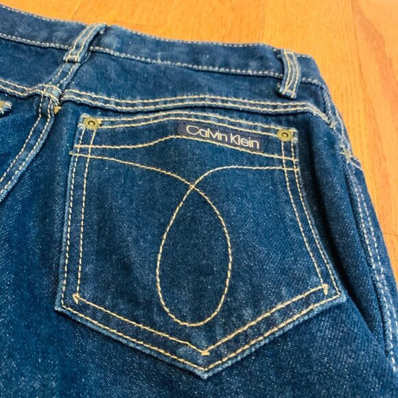 Vintage Calvin Klein Deadstock Denim Blue Jeans Women’s Made In USA NEW 60s 70s - Picture 11 of 13